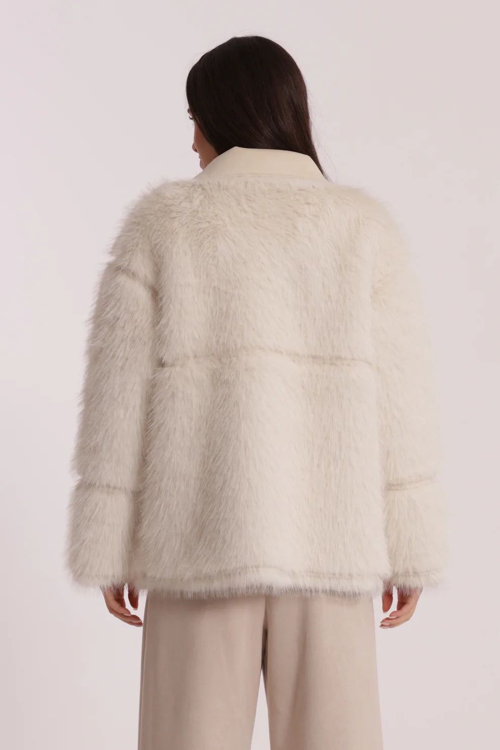 Giacca con inserti in ecopelliccia Mimi Mua