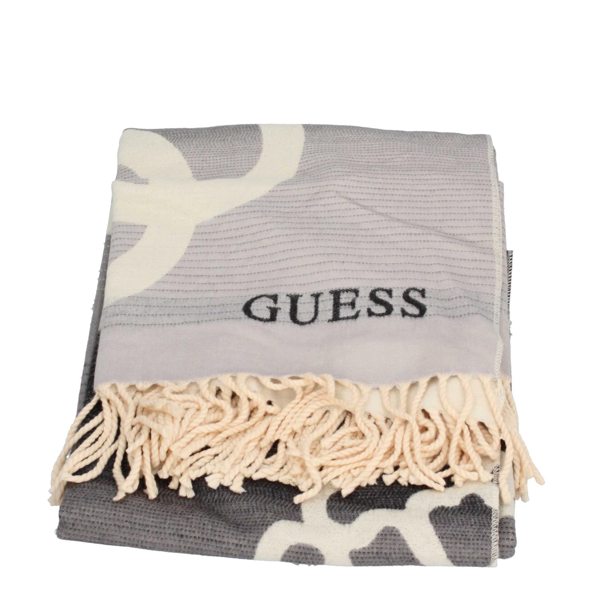 Maxi Sciarpa Guess con Motivo Animalier e Frange Decorative