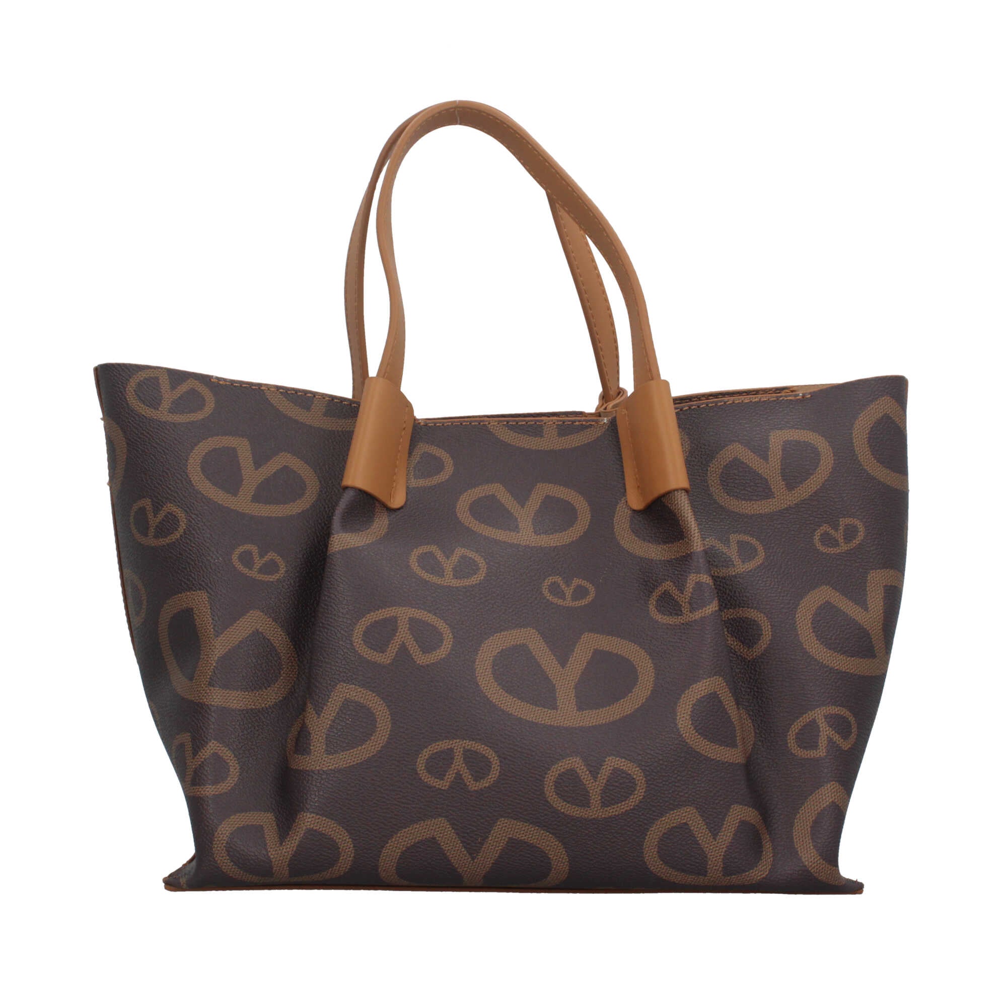Borsa a mano con chiusura zip e tracolla removibile Y Not Marrone TU | Giò Fashion