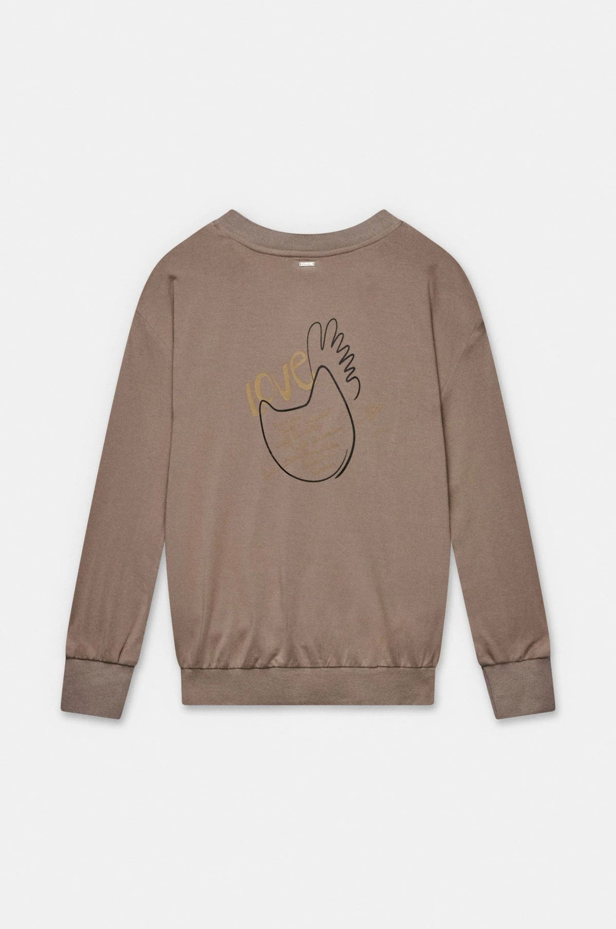 Maglia Donna Anekke Tulip a Maniche Lunghe con Scollo a V e Stampa Artistica