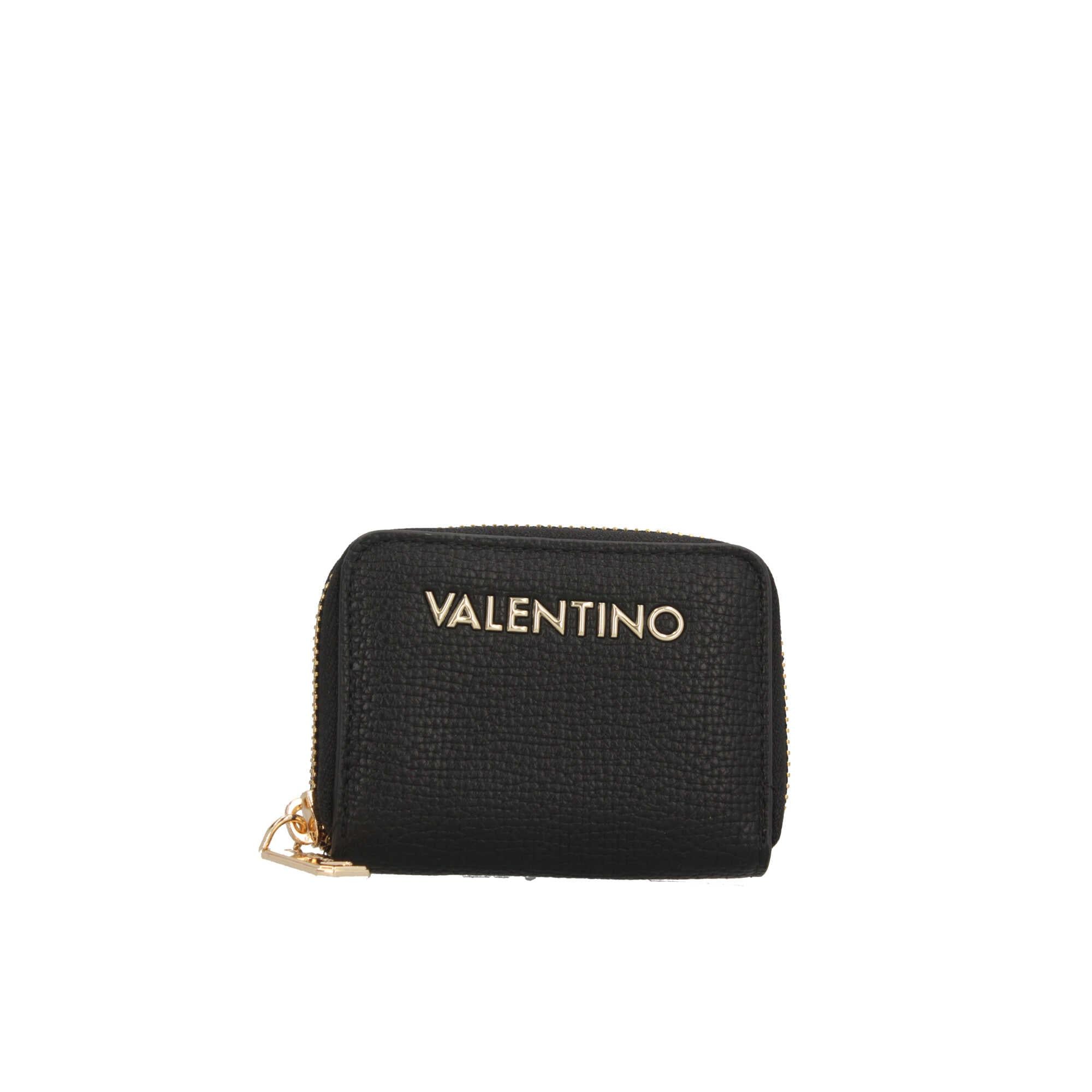 Portafoglio compatto Valentino con zip