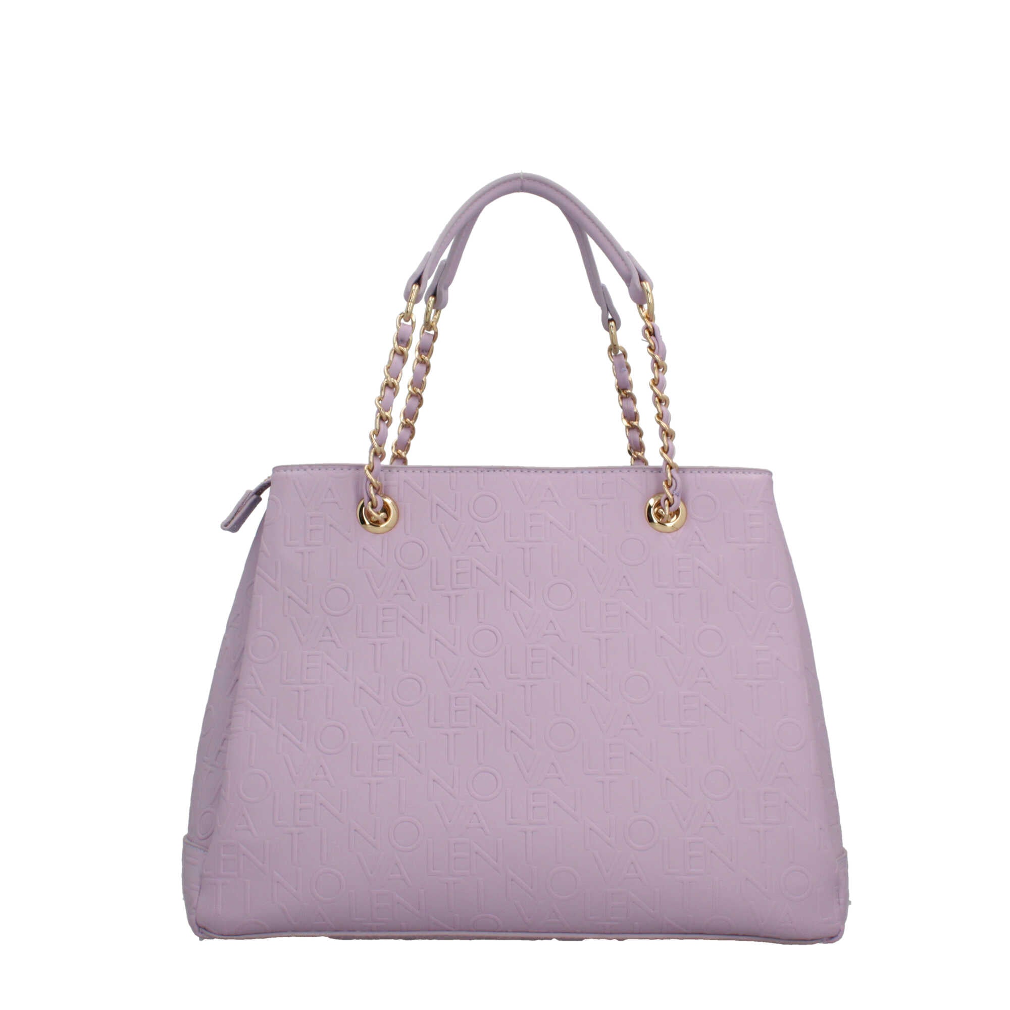 Borsa Valentino a mano con catena e logo in rilievo LILLA TU | Giò Fashion