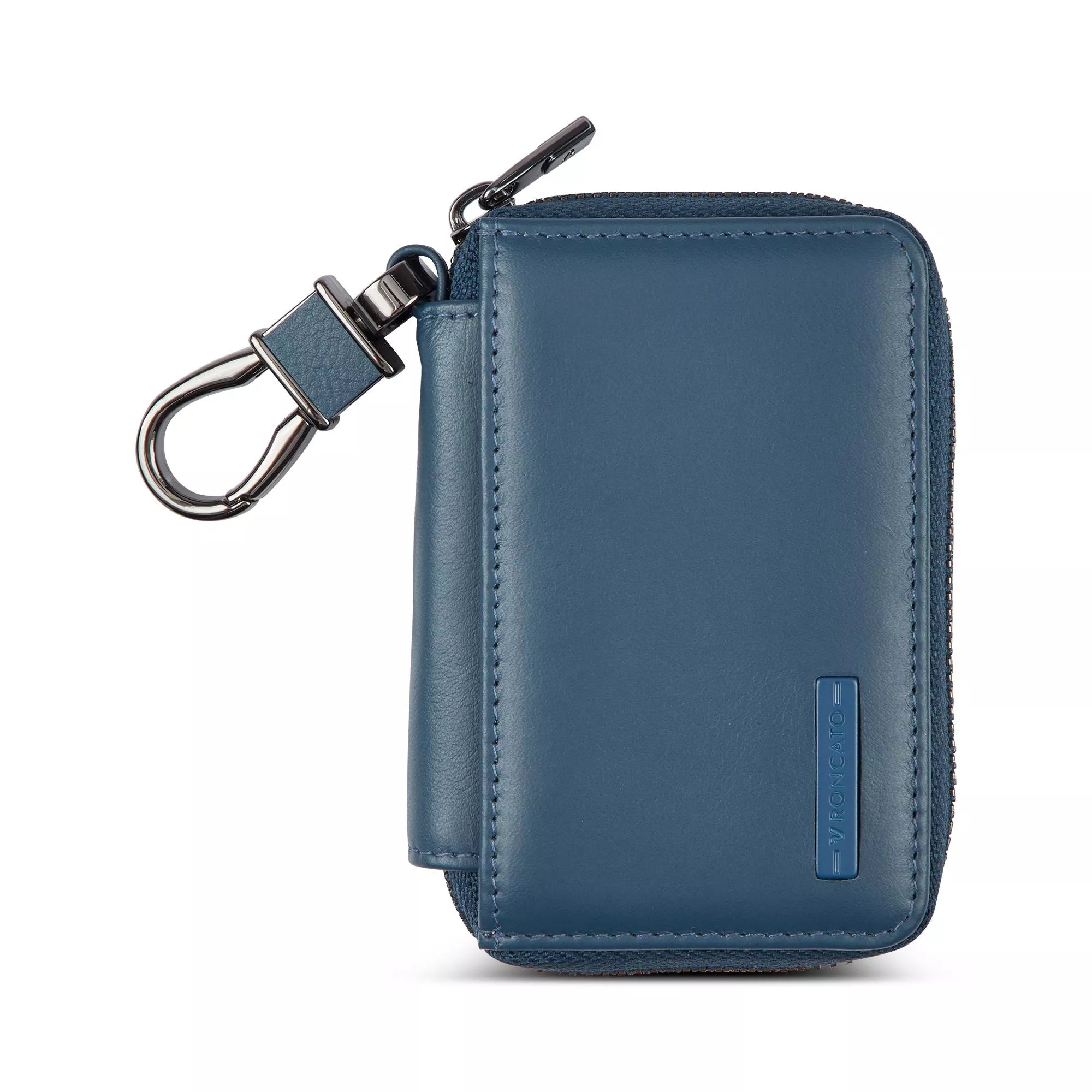 Portachiavi uomo Roncato in pelle con zip DENIM TU | Giò Fashion