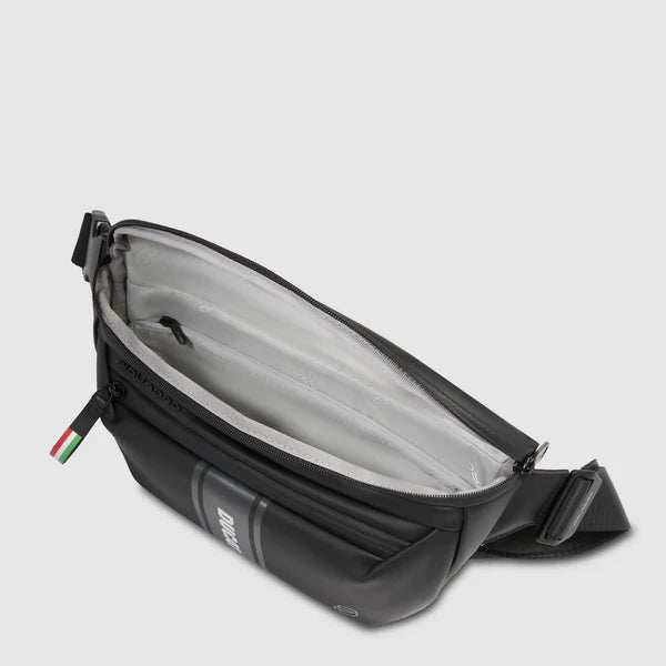 Marsupio Piquadro Ducati in materiale tecnico con dettagli sportivi Nero TU | Giò Fashion