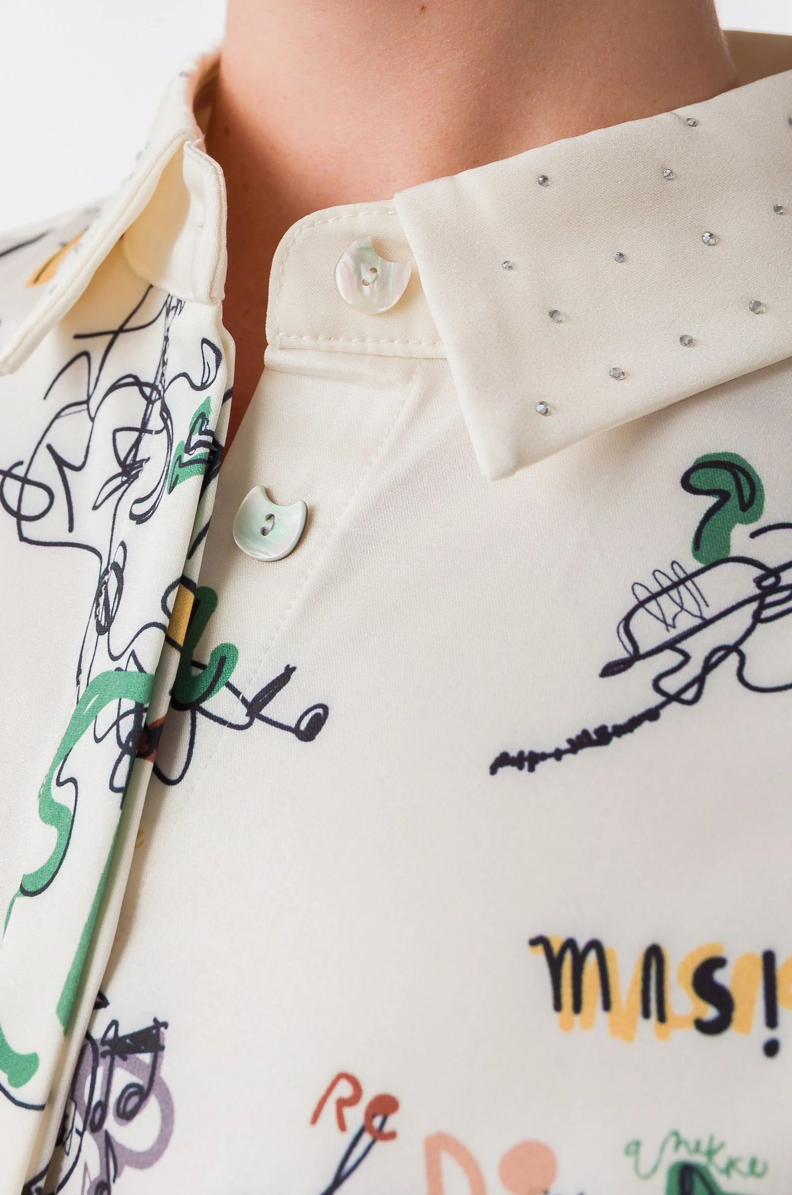 Camicia Donna Anekke con Stampa Artistica e Illustrazioni Decorative