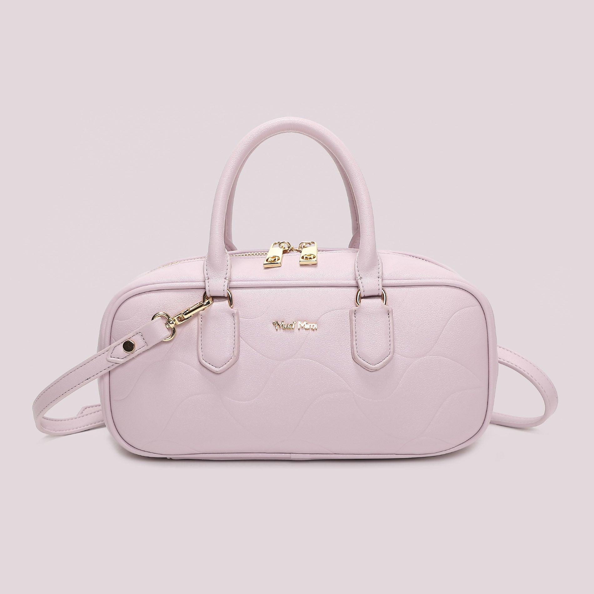 Borsa a mano donna Mimi Mua con tracolla e motivo trapuntato elegante Lilla TU | Giò Fashion