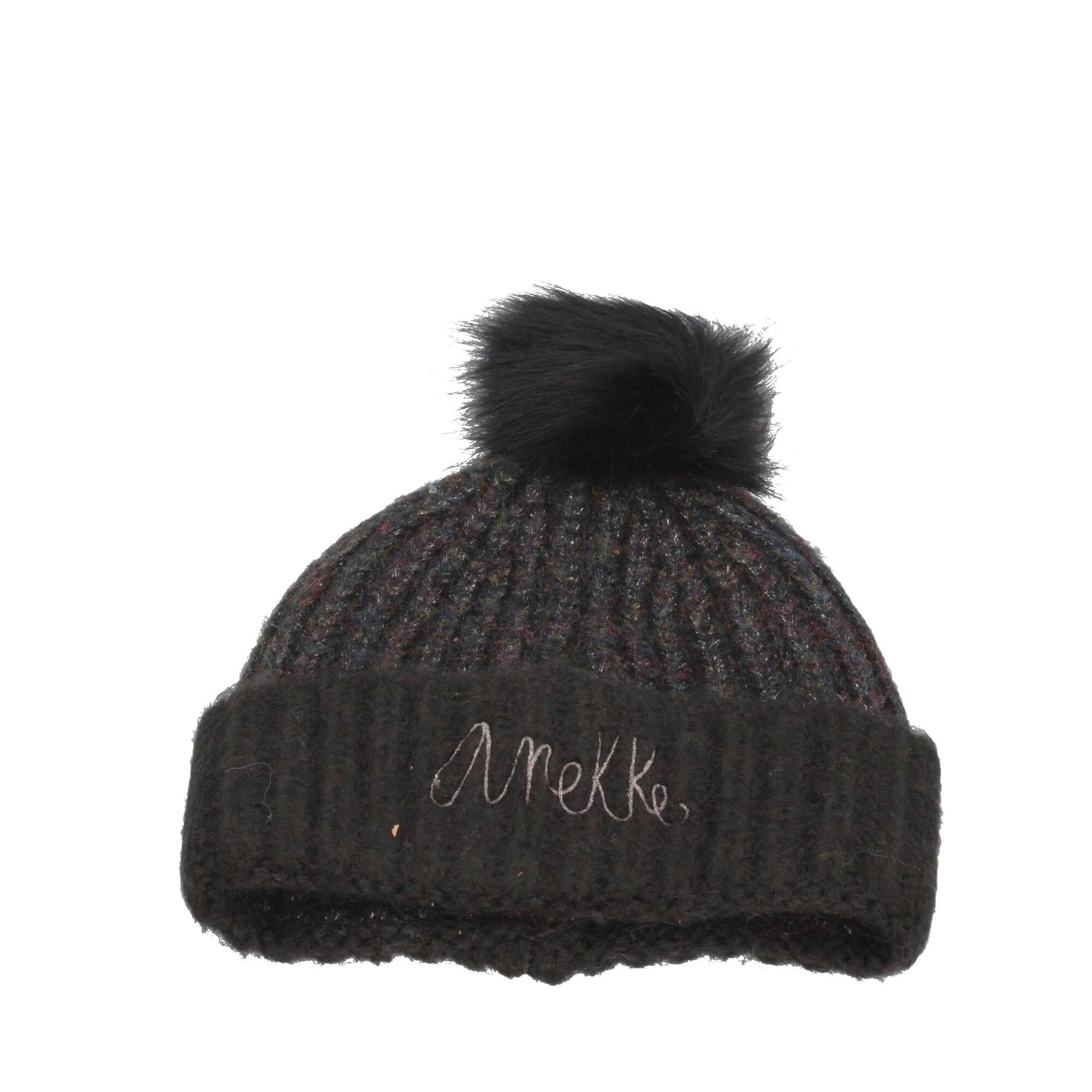 Cappello in maglia Anekke con pompon e ricamo