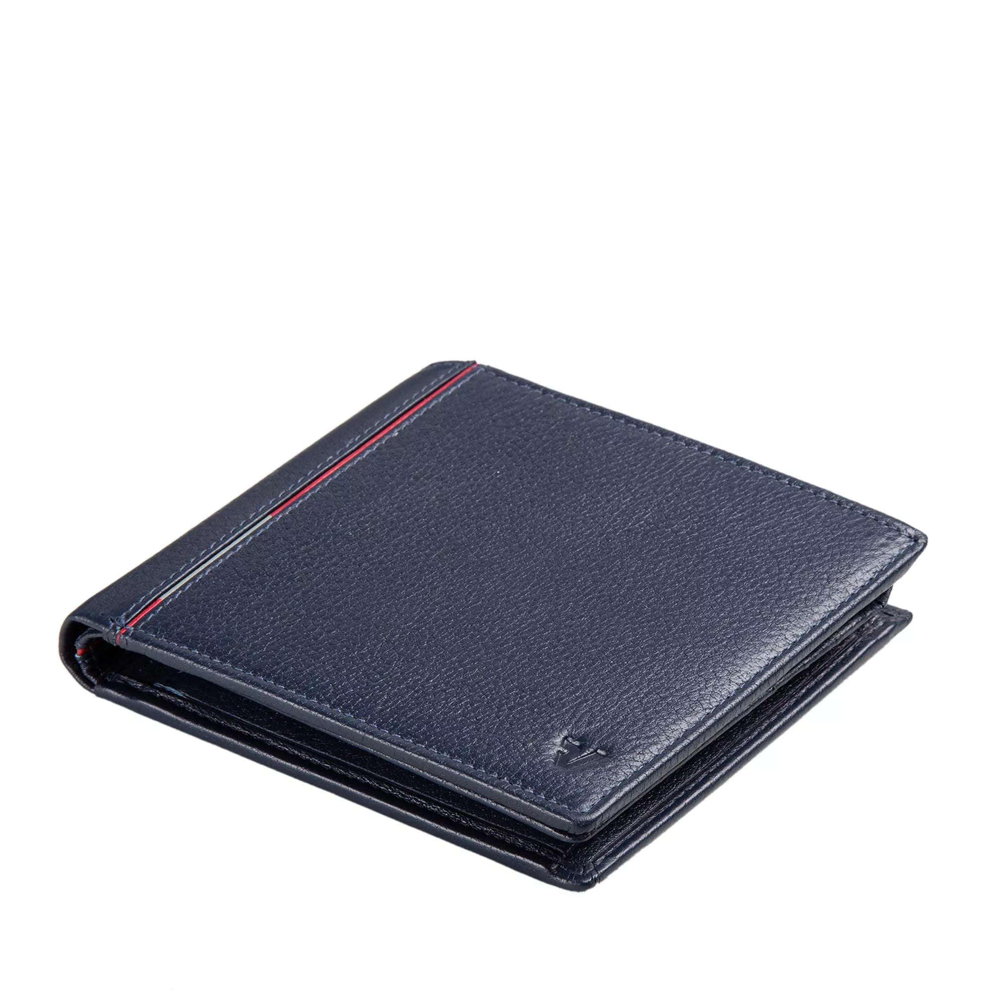 Portafoglio Roncato uomo in pelle con portamonete e scomparti carte BLU SCURO TU | Giò Fashion