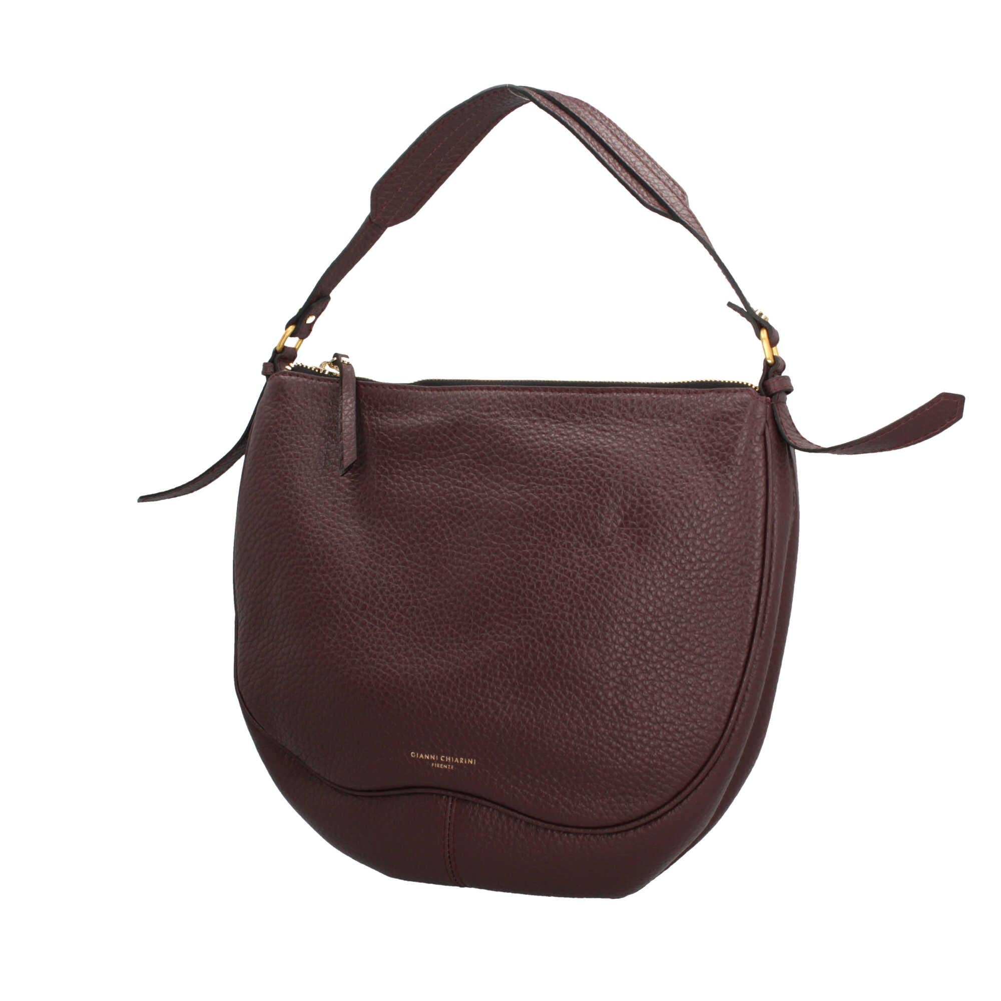 Gianni Chiarini Chiara Borsa a Spalla Vintage in Pelle Grana Maxi