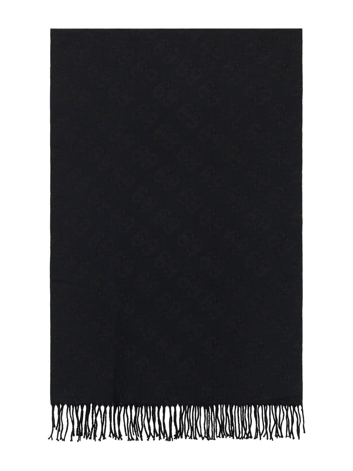 Guess Sciarpa con Logo All Over e Frange
