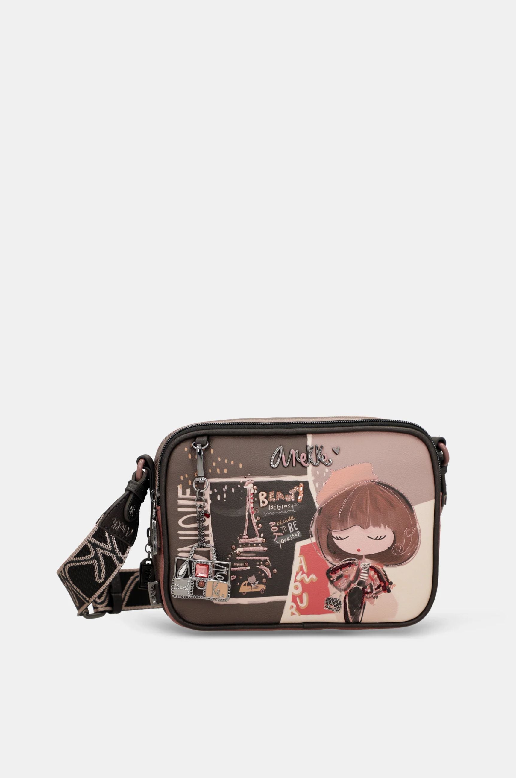 Borsa a tracolla Anekke City Moments rettangolare Nero TU | Giò Fashion