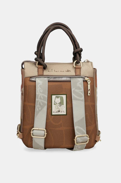 Zaino donna Anekke convertibile con manici e spallacci regolabili Beige TU | Giò Fashion
