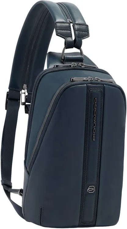 Piquadro Monospalla Uomo Convertibile in Zaino in Pelle Victor Porta iPad Mini