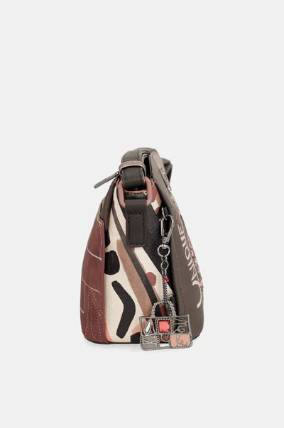 Borsa a tracolla Anekke con stampa Paris Unique