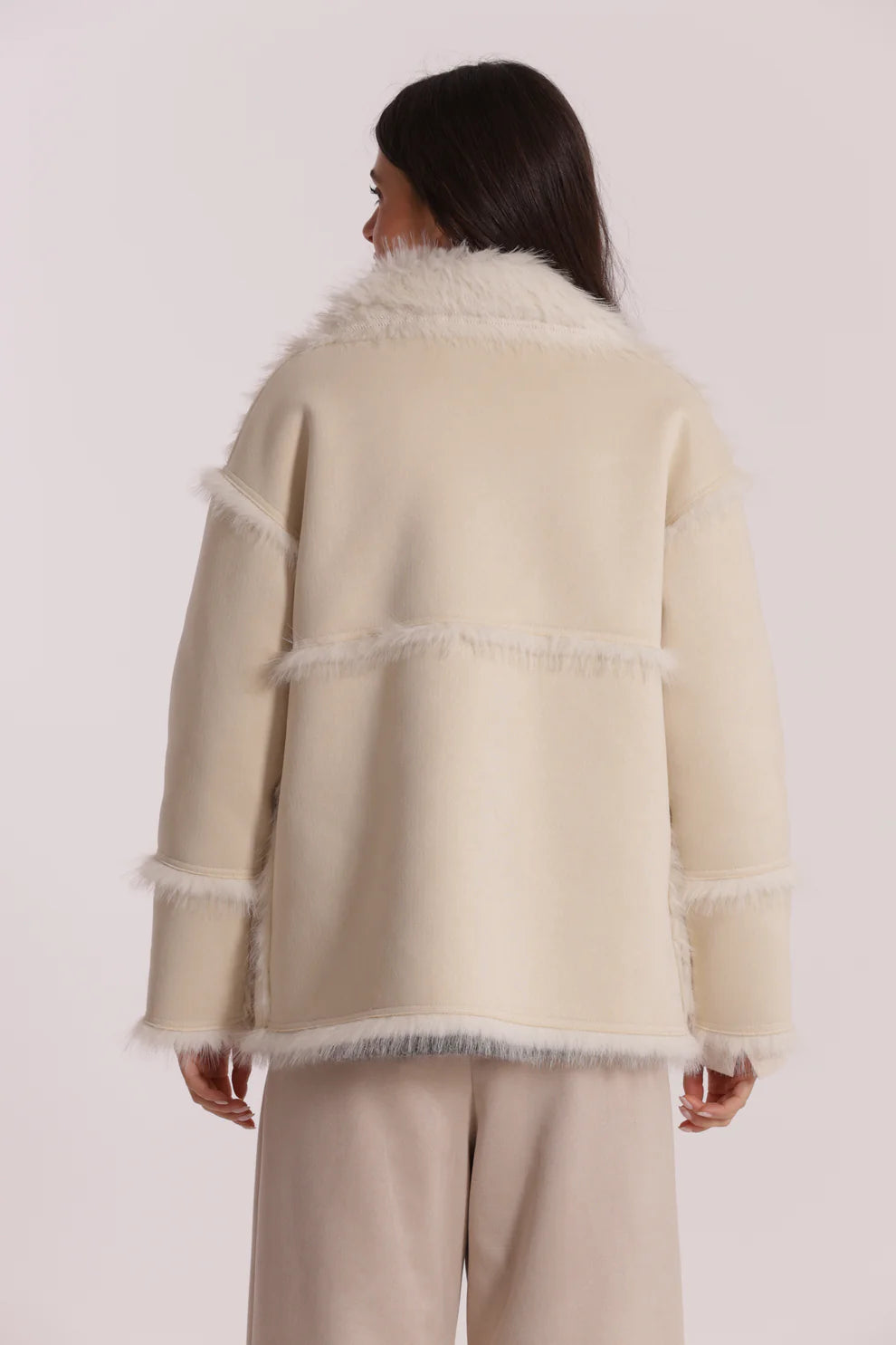 Giacca con inserti in ecopelliccia Mimi Mua