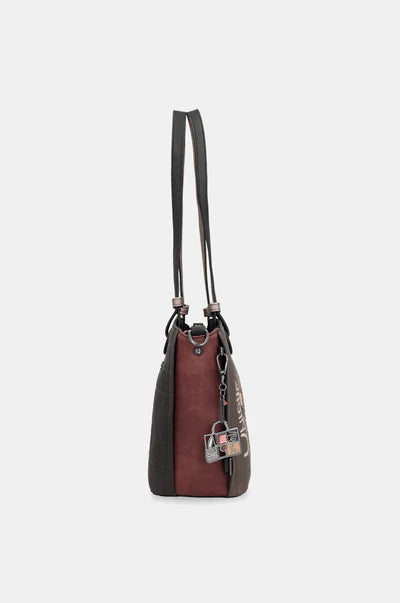 Borsa shopping Anekke con doppio manico e stampa creativa