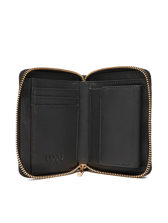 Liu Jo portafoglio zip around con logo in rilievo