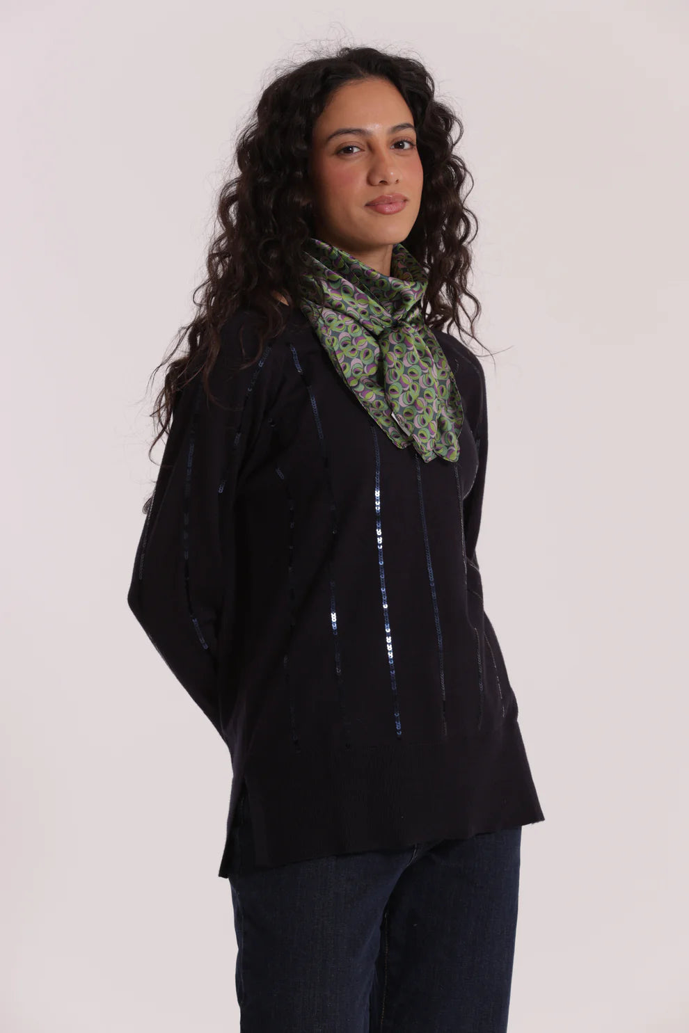 Sciarpa donna Mimi Mua con motivo geometrico