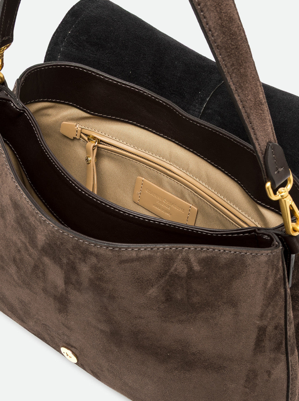 Gianni Chiarini Helena Round Borsa Grande in Pelle Scamosciata
