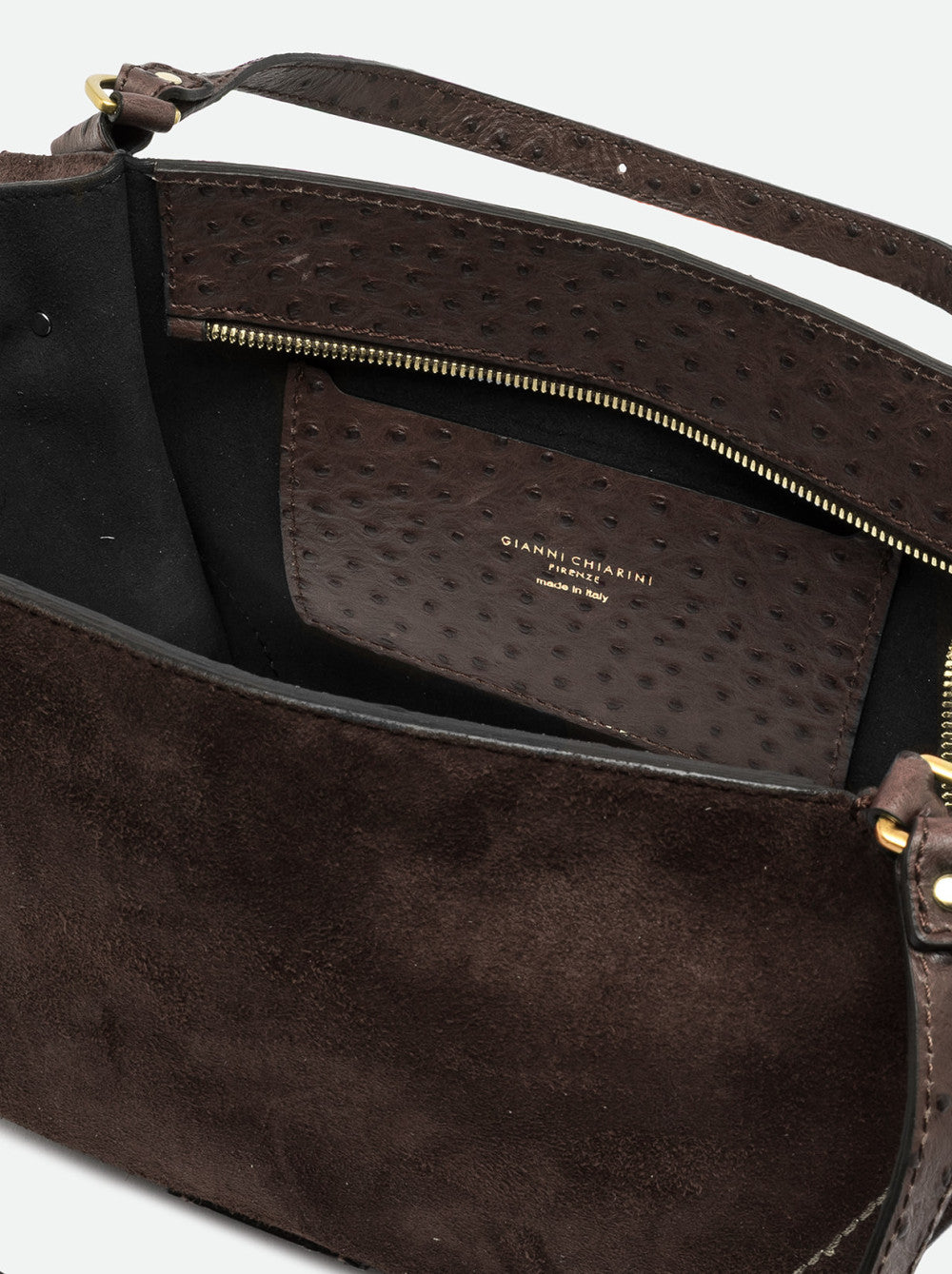 Gianni Chiarini Bloom Shopper Media in Pelle Scamosciata