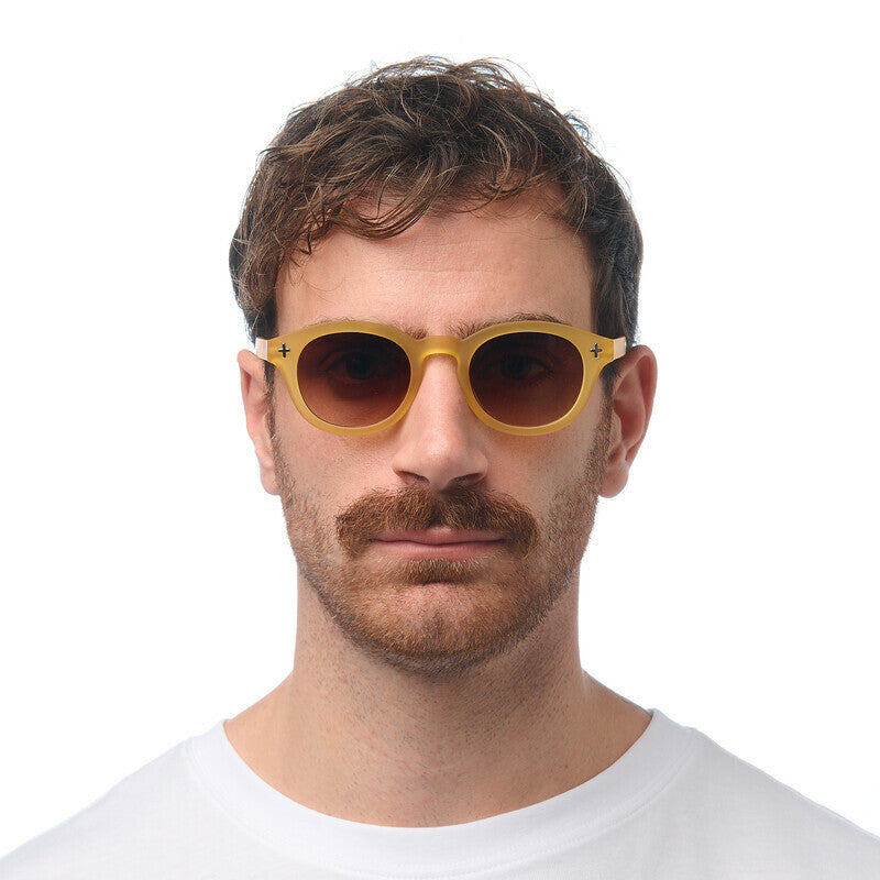 OKKIA Milano Occhiali da Sole Unisex con Lenti Sfumate e Protezione UV400