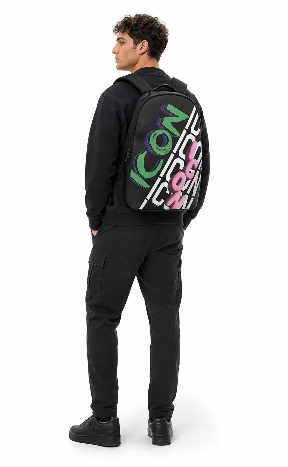 Zaino Icon Uomo Grande con Chiusura Zip