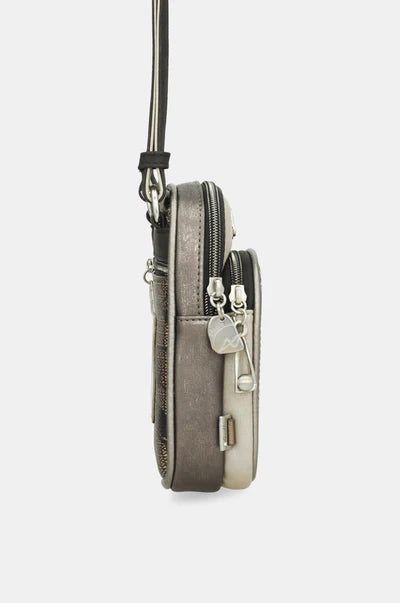 Borsa a tracolla compatta Anekke porta smartphone Grigio TU | Giò Fashion