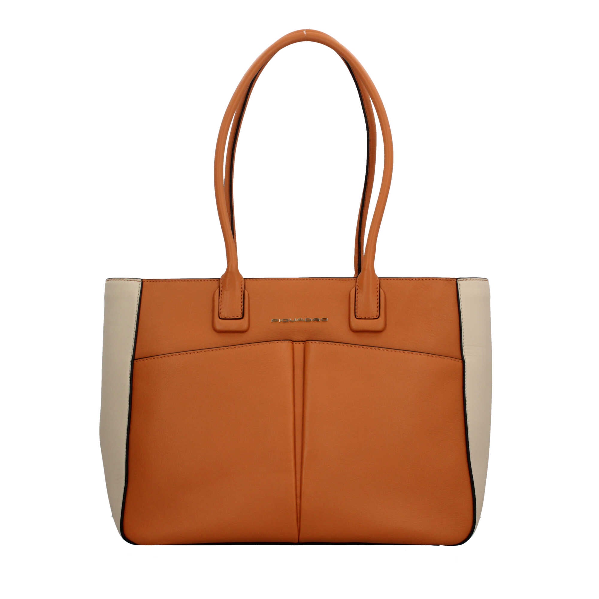 Piquadro borsa porta PC 14" in pelle con protezione antiurto e tasche organizzate