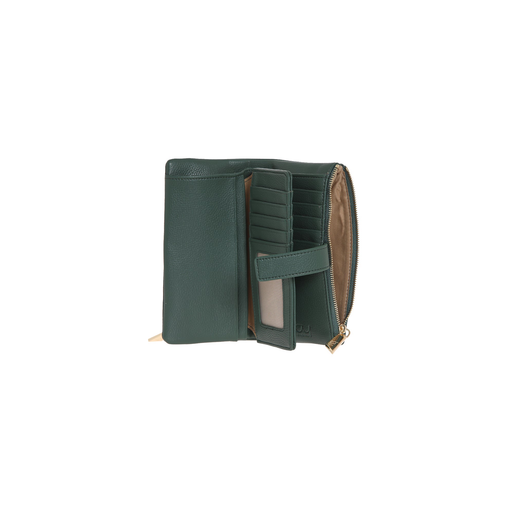 Portafoglio By Byblos con doppia zip e chiusura a bottone VERDE TU | Giò Fashion