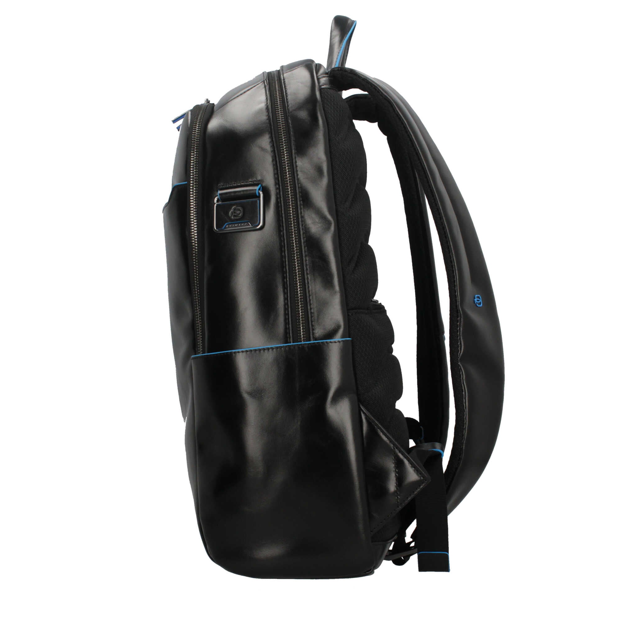 Piquadro zaino da uomo porta PC in pelle con tasche organizzate Nero TU | Giò Fashion