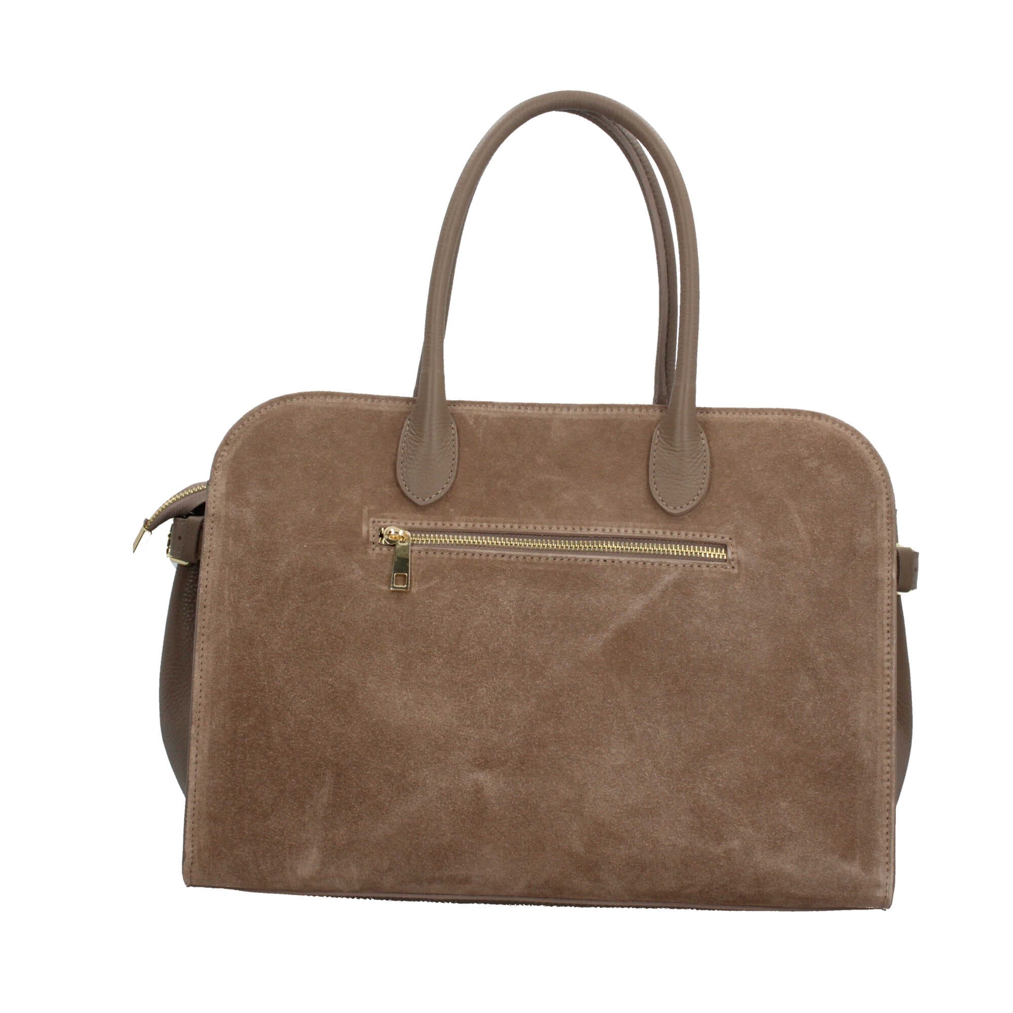 Borsa shopping a spalla in vera pelle Made in Italy