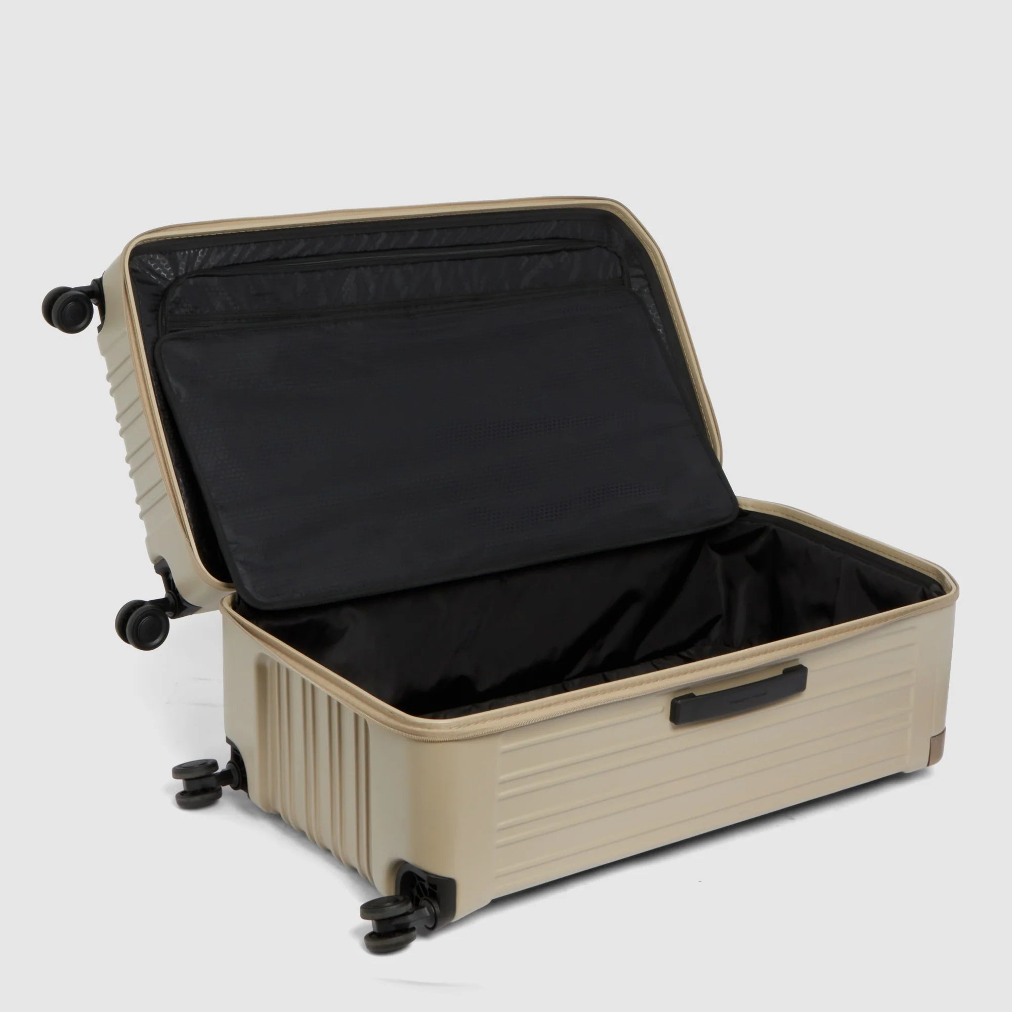 Piquadro Trolley Rigido Trunk PQ-Light Beige Opaco con 4 Ruote e Lucchetto TSA