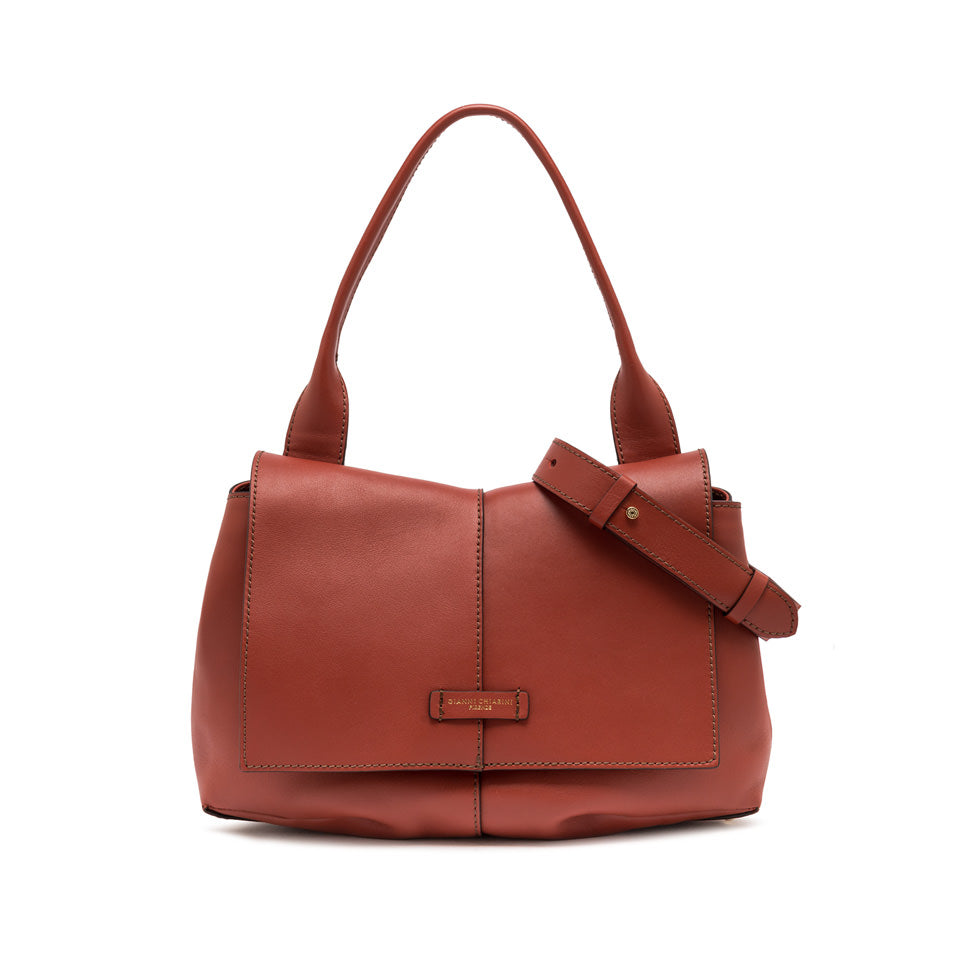 Borsa a mano Gianni Chiarini Eloise in pelle con doppia portabilità Rosso TU | Giò Fashion