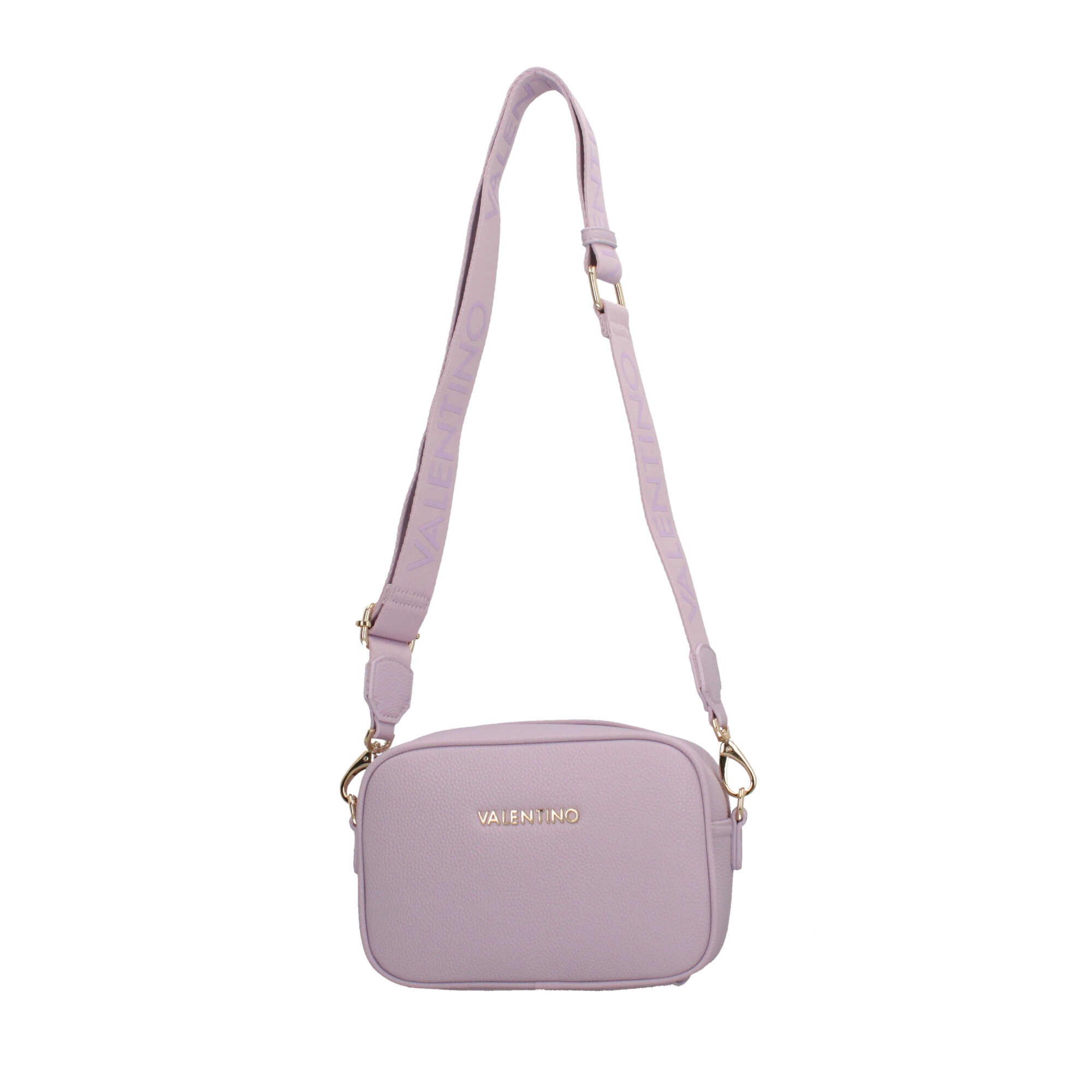 Borsa a tracolla Valentino con logo frontale e design compatto Viola TU | Giò Fashion