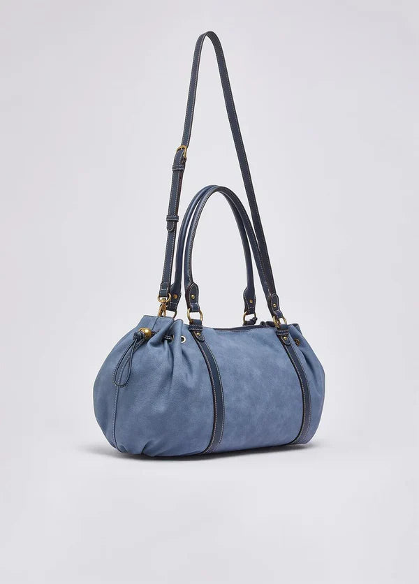 Borsa a mano Liu Jo con coulisse laterale e charm logato