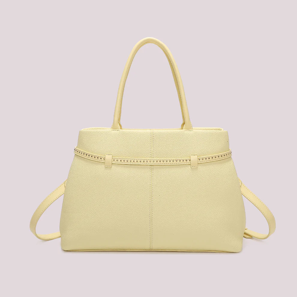 Mimi Mua borsa a mano elegante con tracolla e dettagli raffinati GIALLO CHIARO TU | Giò Fashion