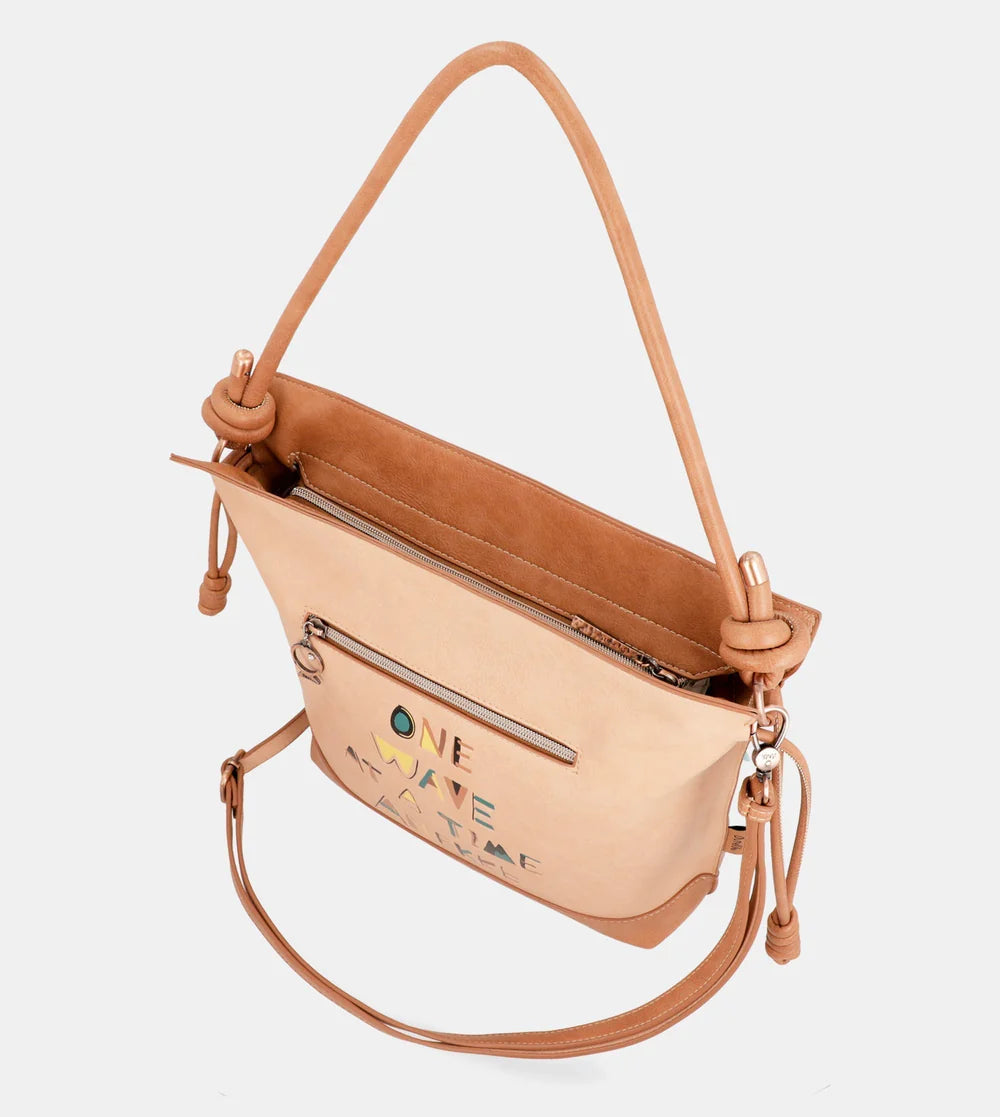 Borsa a tracolla Anekke Sunrise con stampa Mediterraneo Bianco TU | Giò Fashion