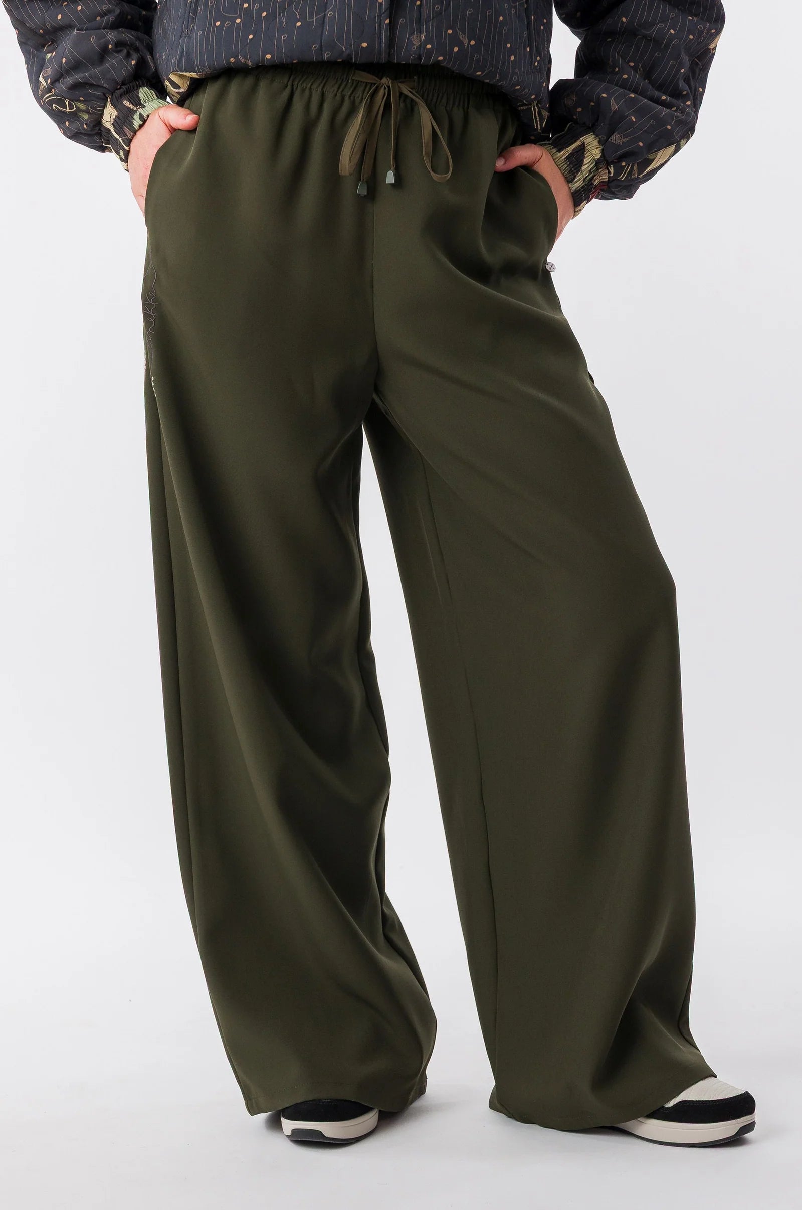 Pantaloni Donna Anekke Fluidi a Gamba Ampia