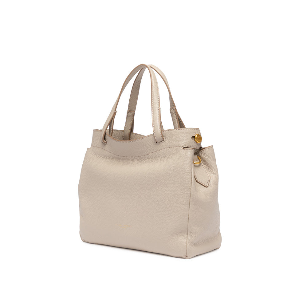 Borsa a mano Gianni Chiarini Ottavia in pelle con doppia portabilità Beige TU | Giò Fashion