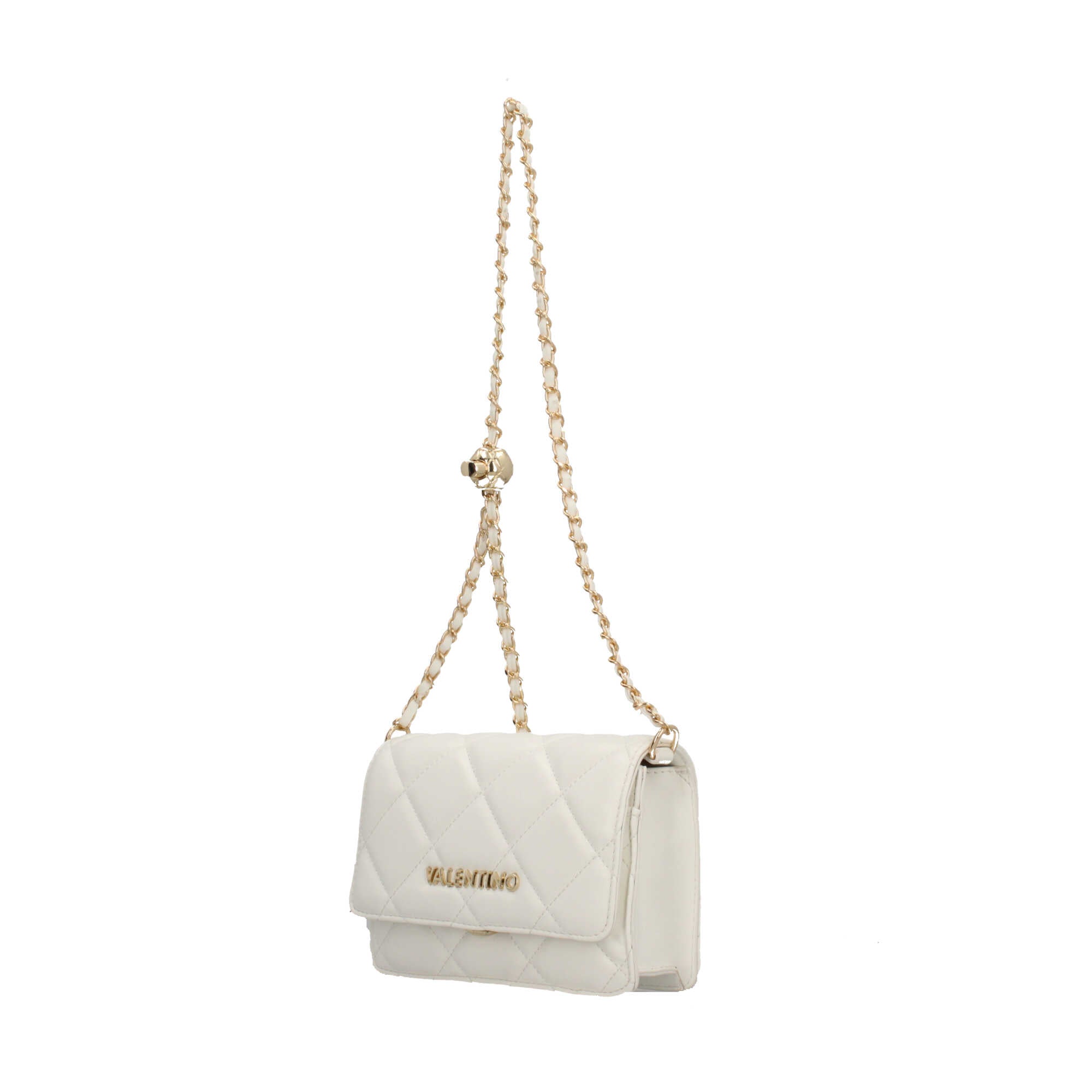 Borsa a tracolla Valentino trapuntata con chiusura a patta BIANCO TU | Giò Fashion