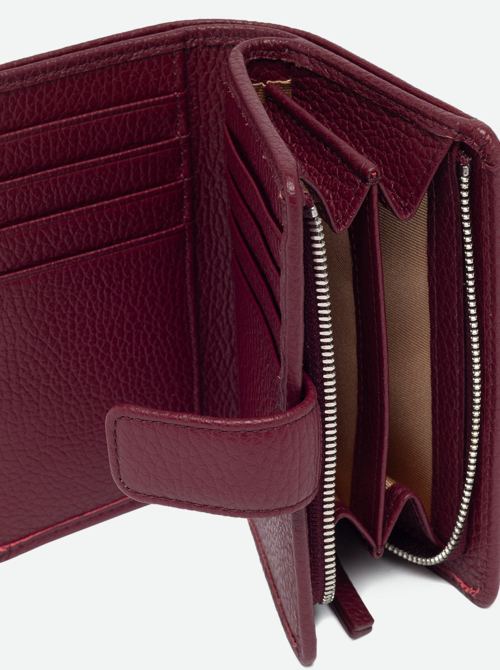 Portafoglio Zip-Around Gianni Chiarini Wallets Grain in pelle grana