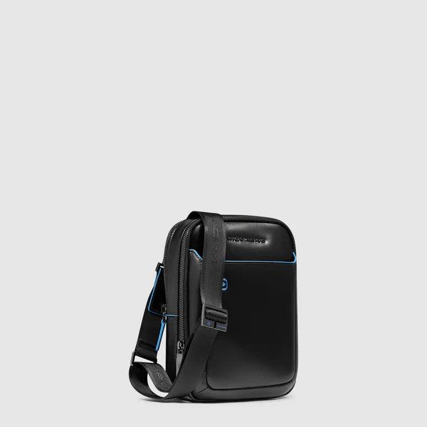 Piquadro borsello compatto porta smartphone con tasca frontale NERO TU | Giò Fashion