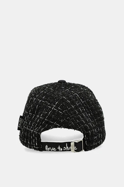 Cappellino Anekke donna in tweed con logo ricamato