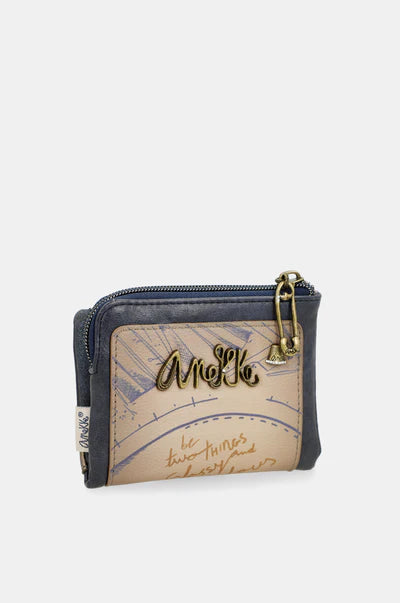 portafoglio piccolo Anekke Contemporary con chiusura zip