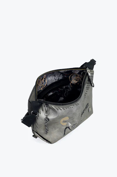 Borsa a tracolla Anekke con grafica illustrata