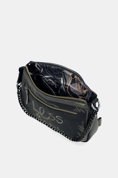 Borsa a spalla Anekke con catena e tracolla regolabile