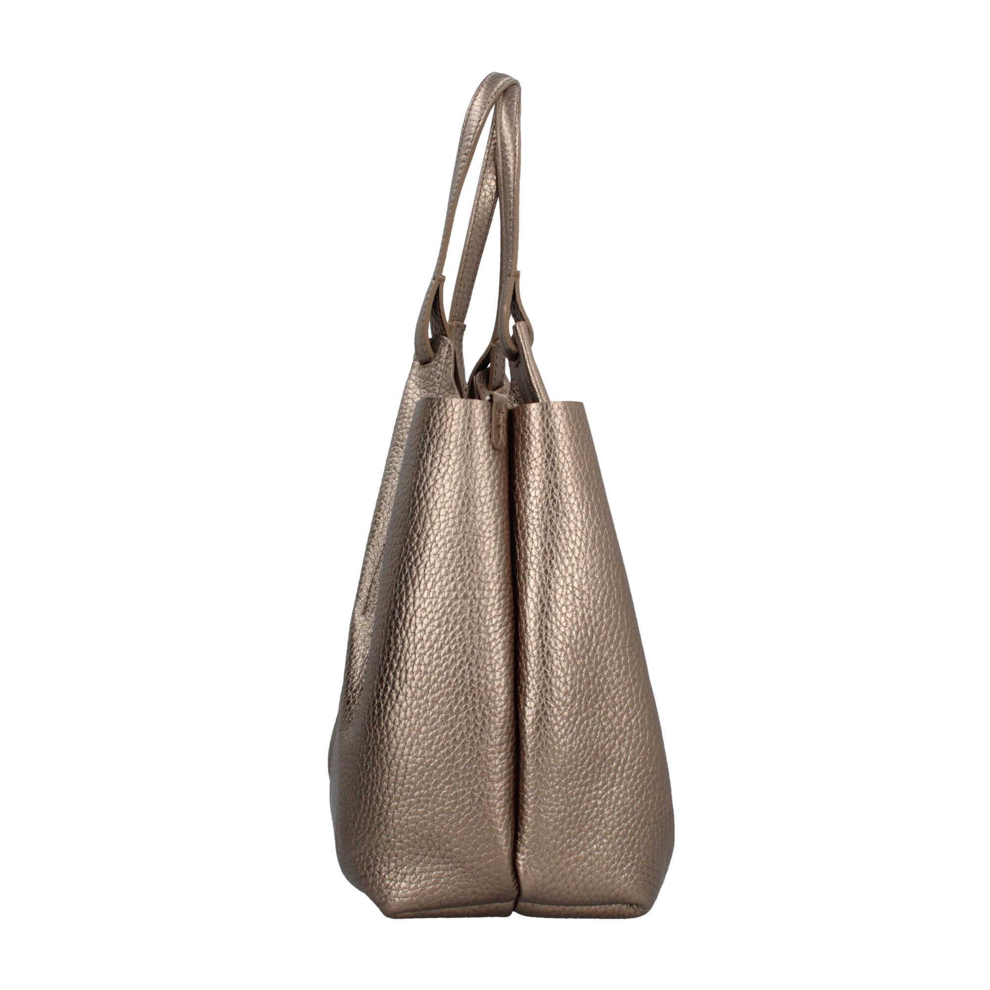 Gianni Chiarini Dua - Hobo Bag Iconica in Pelle Maxi-Grain con Manici Doppi