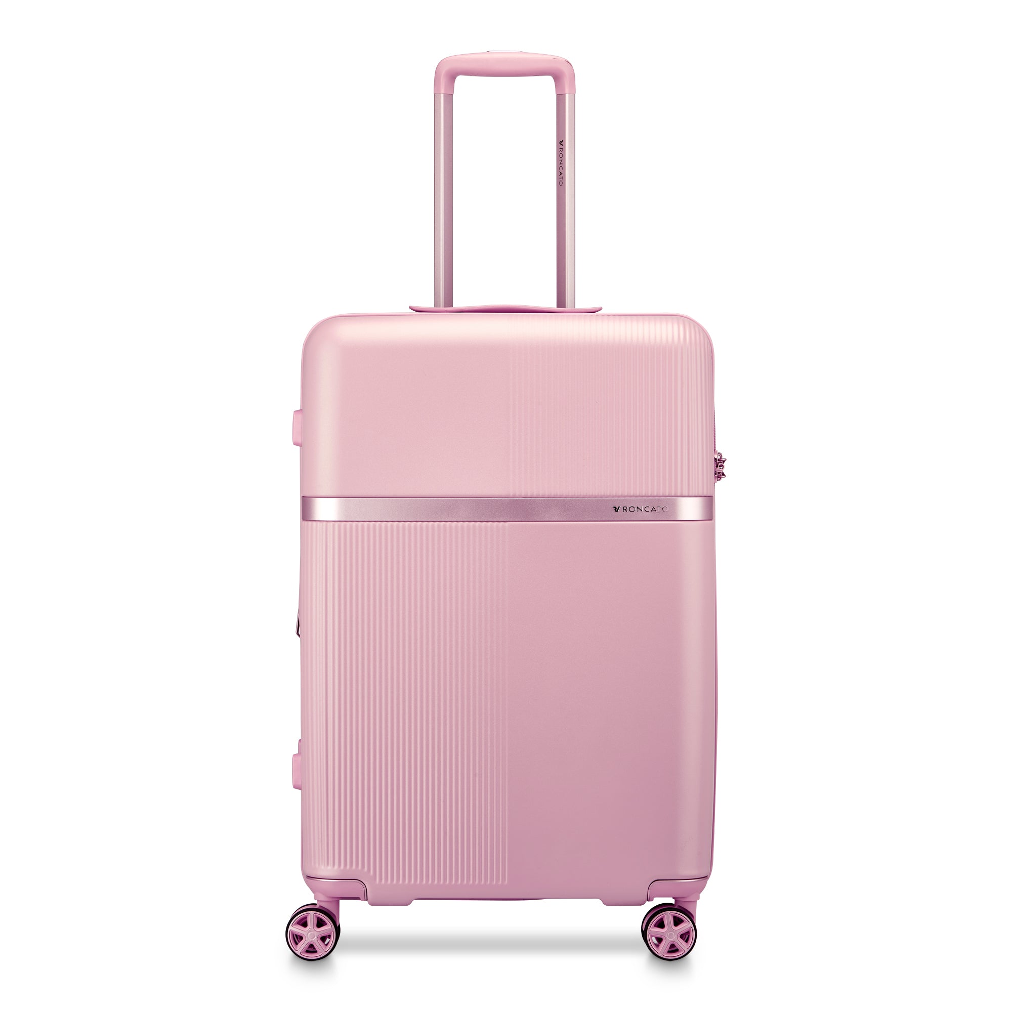 Trolley medio Roncato con struttura rigida e ruote silenziose Rosa TU | Giò Fashion