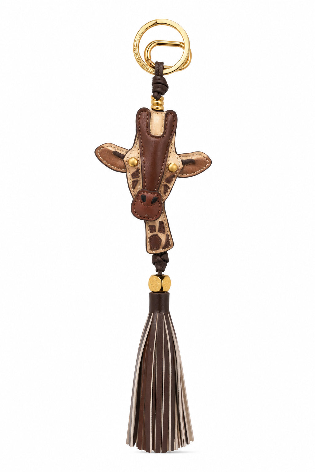 Portachiavi Gianni Chiarini con Giraffa e Nappina Decorativa
