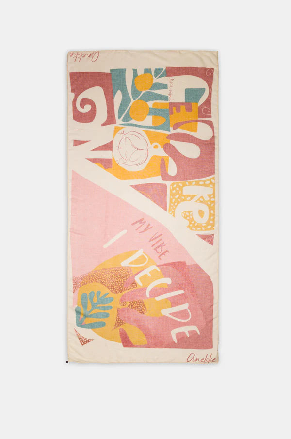 Foulard Anekke grande leggero multifunzione Rosa TU | Giò Fashion